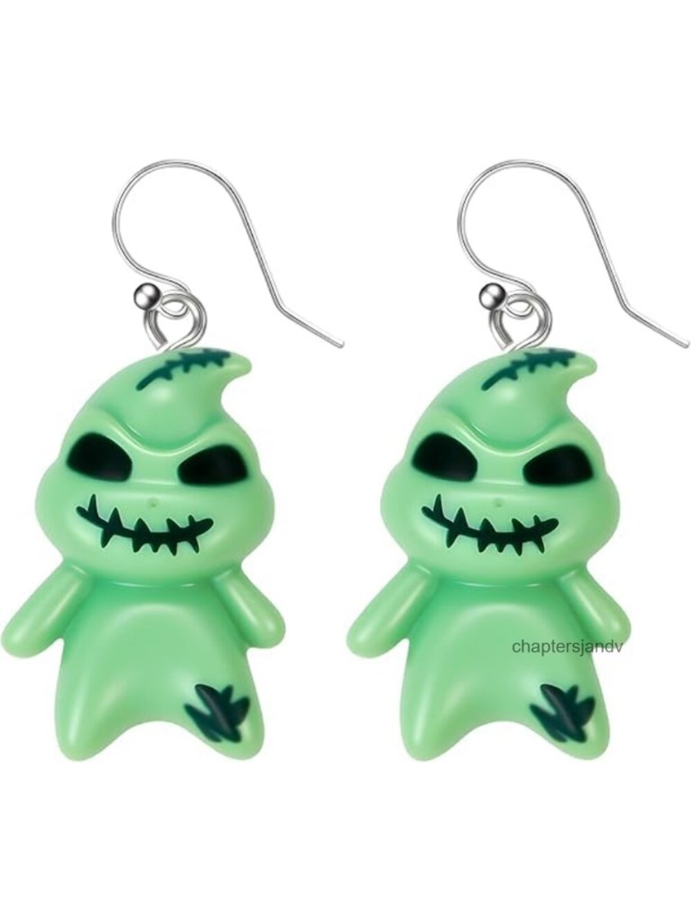Ghost Dangle Earrings Acrylic Stainless Steel Halloween Studs